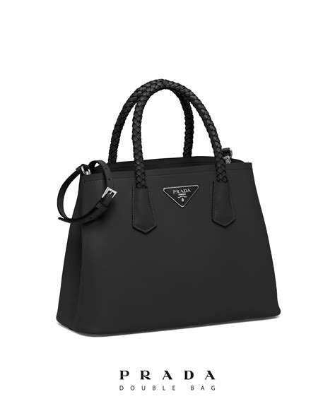 bolso negro de prada|bolso Prada.